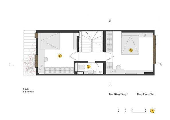 Блочный дом QT House в Ханое по проекту студии Landmak Architecture