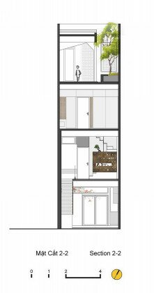 Блочный дом QT House в Ханое по проекту студии Landmak Architecture